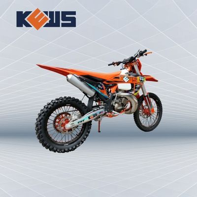 KEWS MT250cc Oranje Frame Waterkoeling 2 Takt Off Road Motorcycle Met EXCEL Rim
