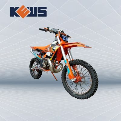 KEWS MT250cc Oranje Frame Waterkoeling 2 Takt Off Road Motorcycle Met EXCEL Rim
